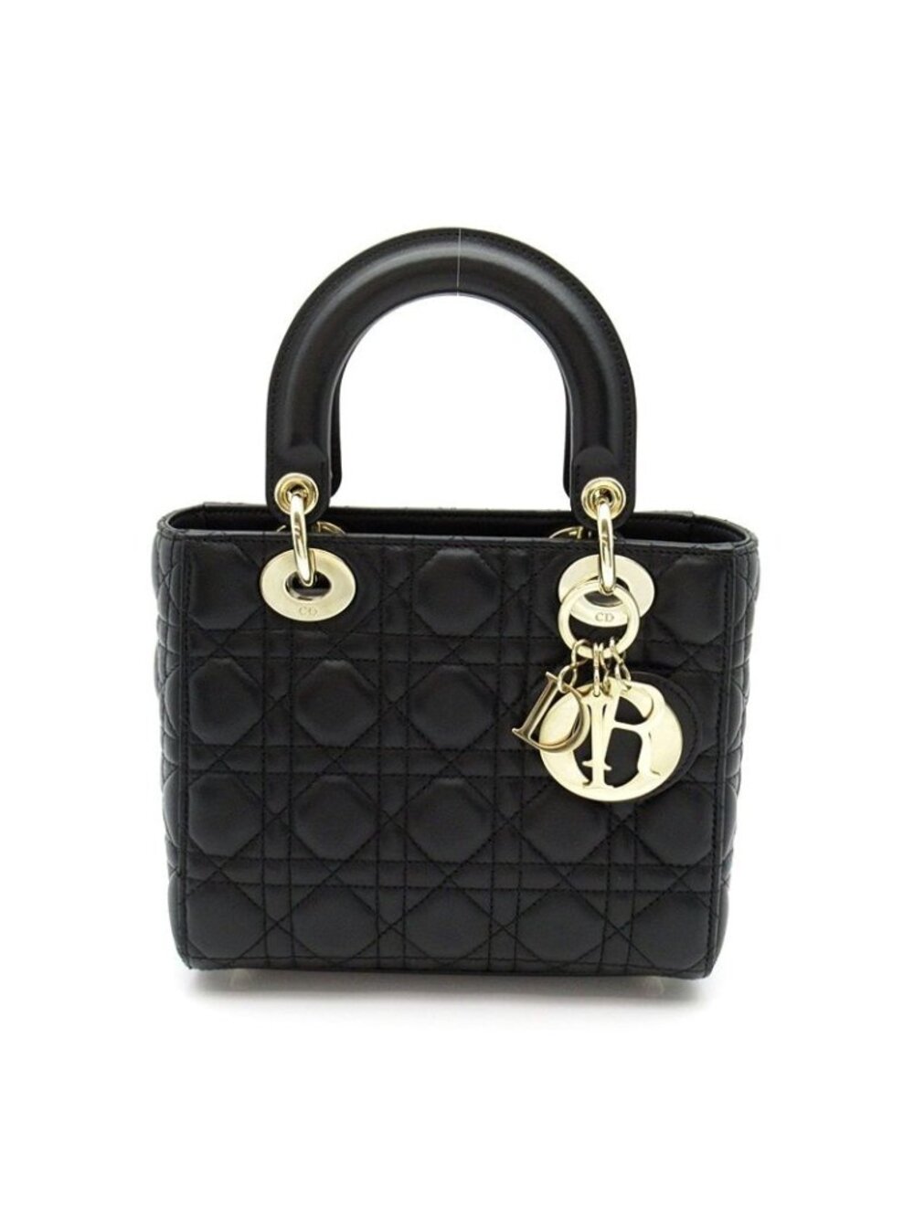 Dior Lady Dior MY ABC Bag Lambskin Handbag Black